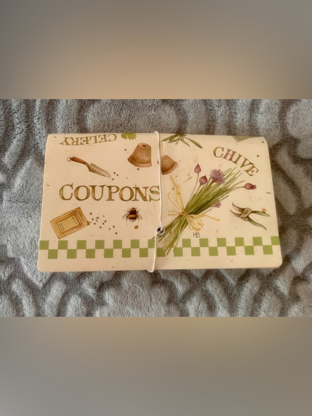 Hallmark Coupon Organizer Farmhouse Garden Accordion Holder